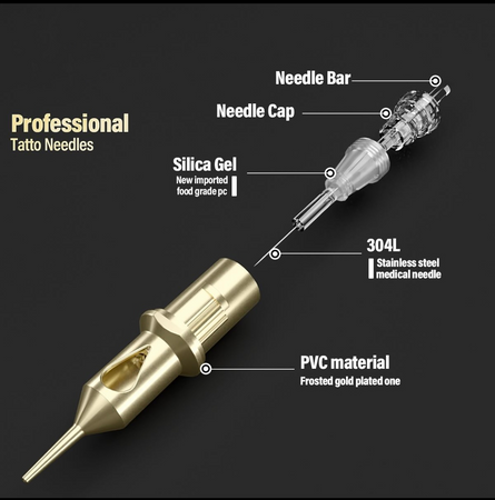 KARTRIDŻ GOLD LONG TAPER – 1RL 0.25 (1szt)